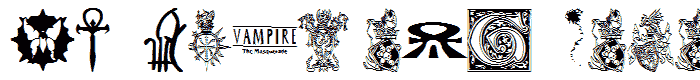 WW Vampire Sigils font